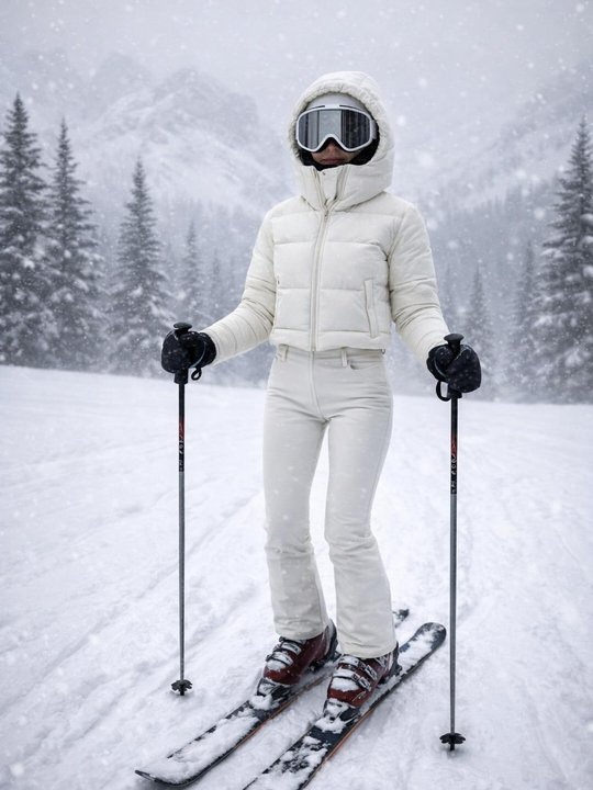Ski-Outfit im Schnee – Emilia Faye